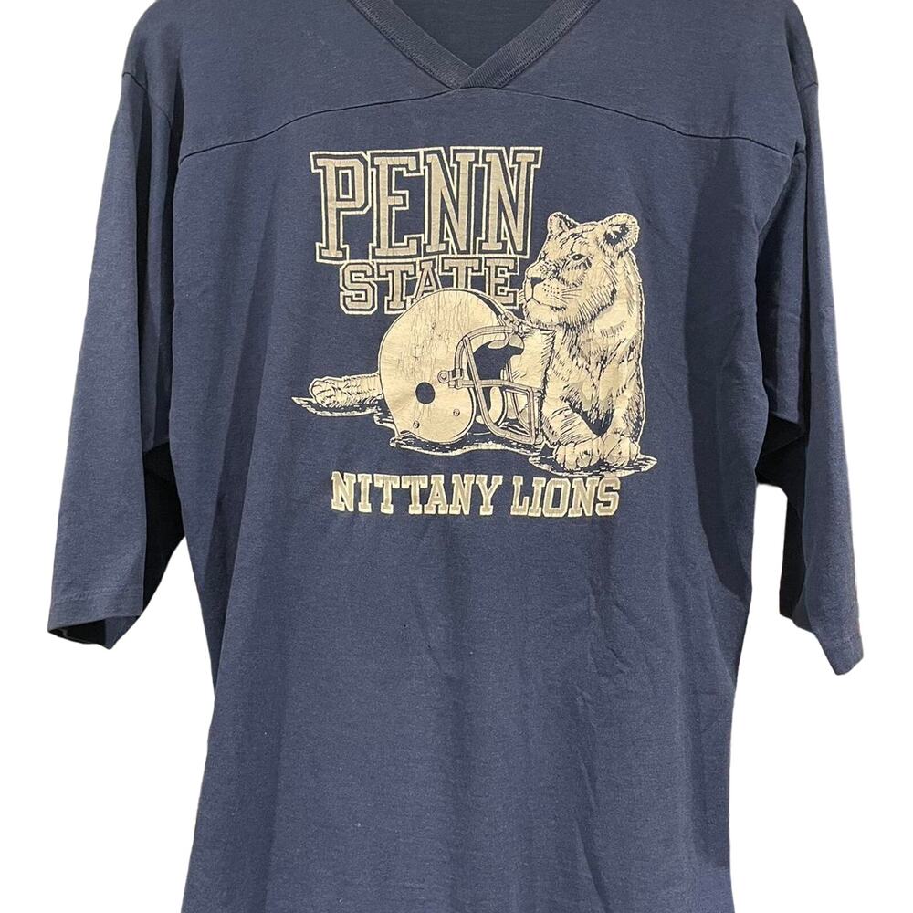 Vintage 80s Penn State University Nittany Lions Single Stitch Shirt Adult Medium